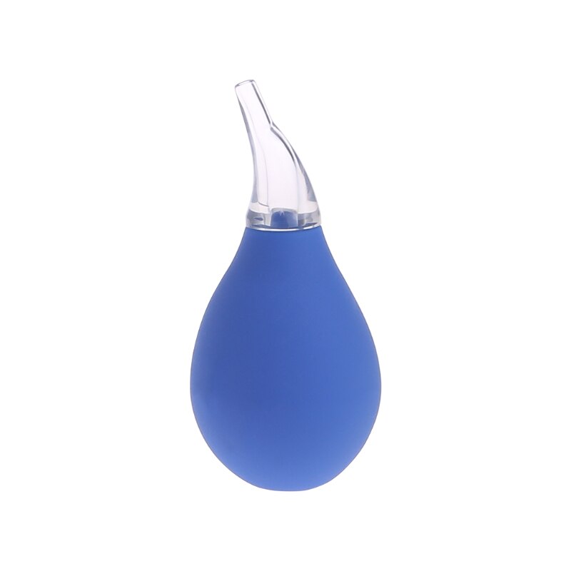 OOTDTY Baby Neugeborenen Nasensauger Saug Weiche Spitze Schleim Vakuum Laufende Nase Reiniger: Blau