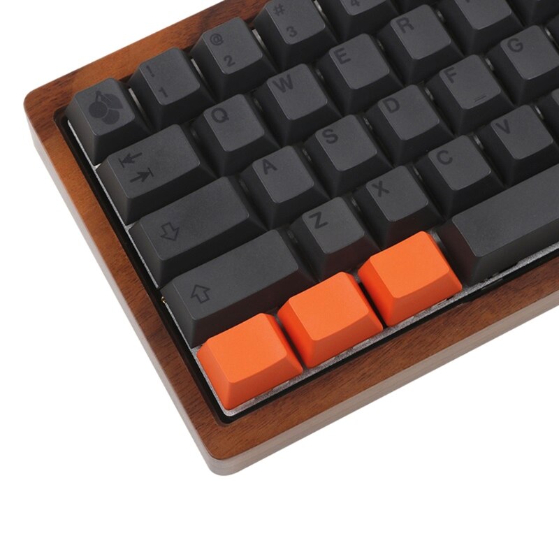 6pcs PBT Not Engraving Keycap OEM Profile R1 1.25U Dyeing Sublimation Key Caps for Alt Ctrl Win Key Orange Gray D14 21
