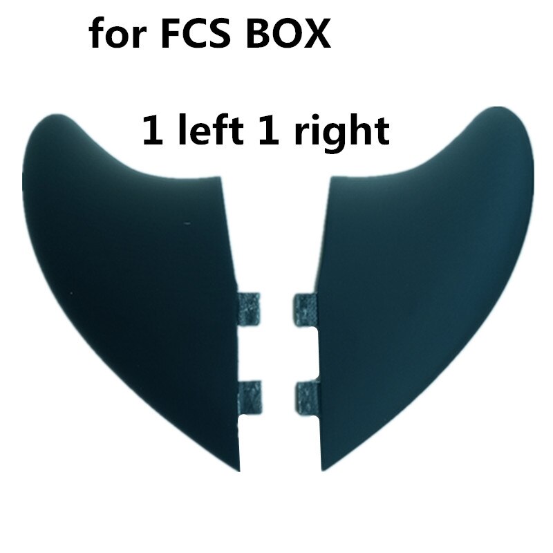 Hotsales homb glasfiberfinner 2 stk/sæt xxxl størrelse surffinner xxxl tvilling til fremtidige fcs fcs ii box surffinne: Sort