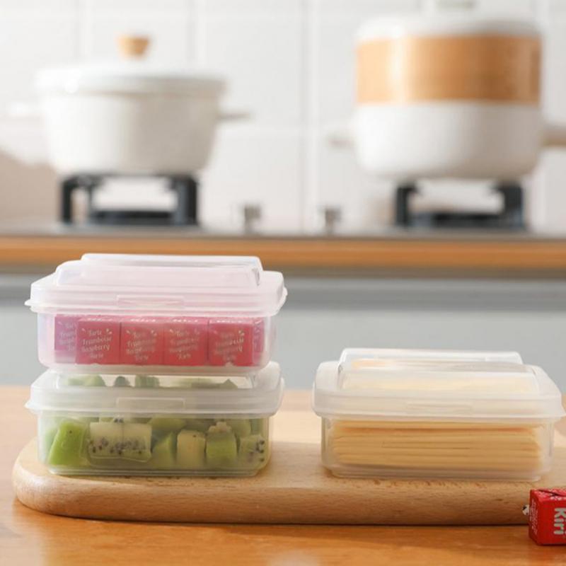 Transparent Cheese Slice Storage Box Fridge Butter Container Portable Refrigerator Fruit Vegetable Fresh-keeping Organizer Case