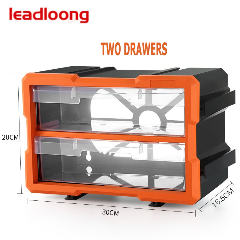 LEADLOONG Type de tiroir pièces armoire boîte de retournement pièces en plastique boîte boîte à vis armoire à outils boîte de matériel
