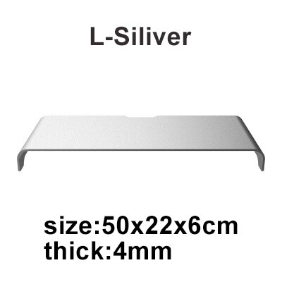 Elevator Monitor Desk Aluminum Computer Riser Universal Metal Desk Stand For Desktop Monitor Laptop Non-Slip Desk Riser Brack