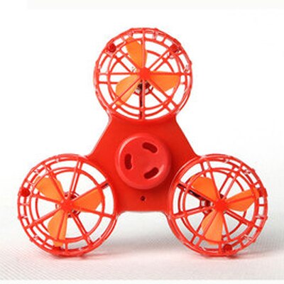 MYHOESWD Aircraft Chargable Air Fan UFO Flying Spinning Top Autism Anxiety Stress Release Toy Great Funny Toys For Children: Red