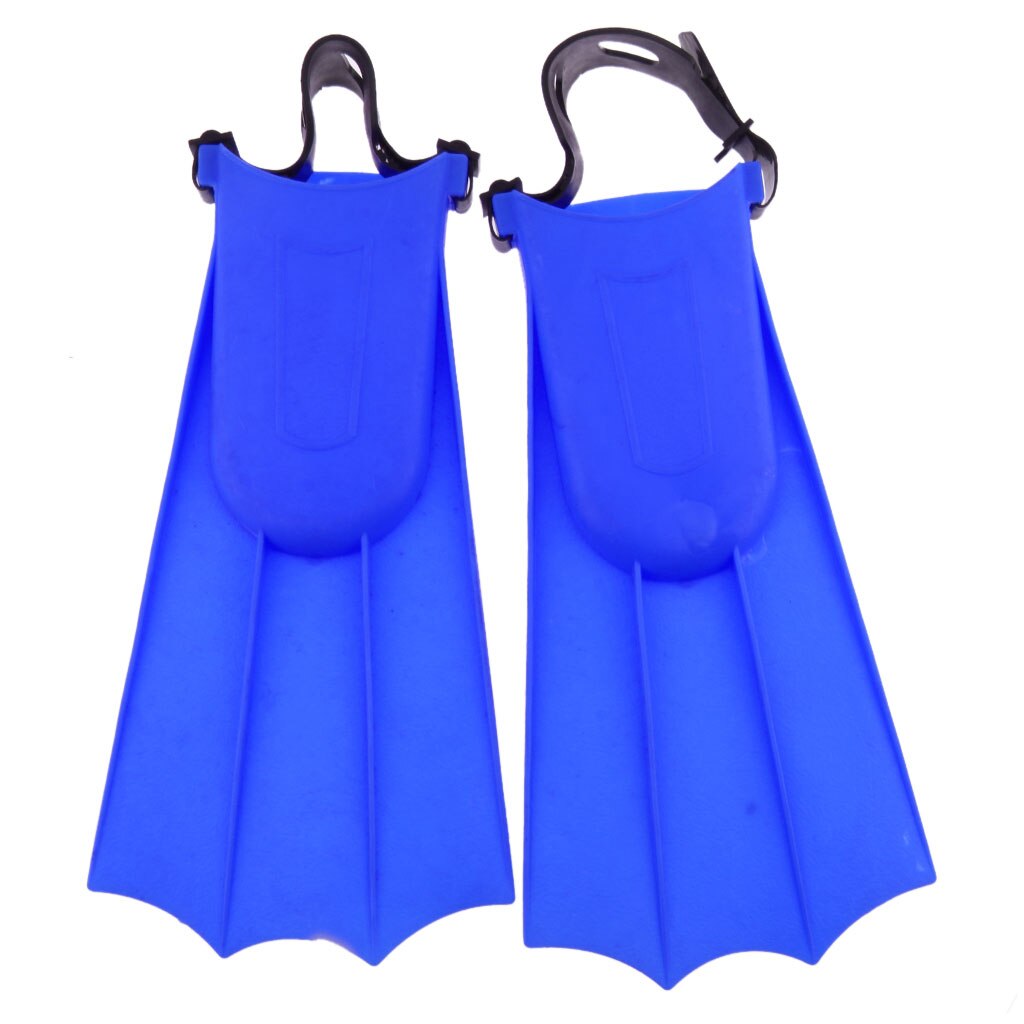 Unisex Adults Kids Foot Floating Rubber Swim Fins Swimming Flippers Training: Blue L
