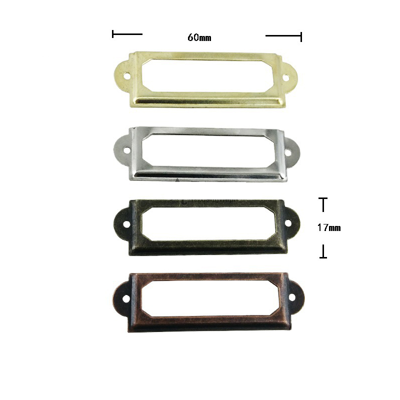 Porte-étiquette en laiton doré Antique, 10 pièces, porte-étiquette en métal doré, pour armoire, tiroir, boîte, boîte, poubelle