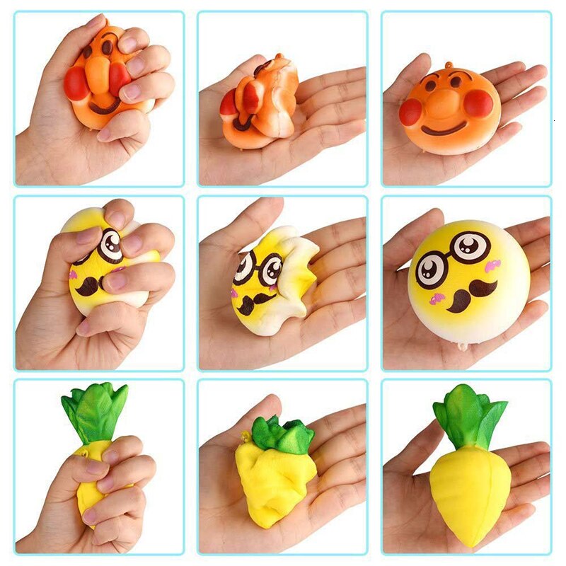 10/20/30 stuks squishy langzaam rijzende schattige brood antistress speelgoed hanger donut squishies speelgoed knijp speelgoed mobiele telefoon accessoires
