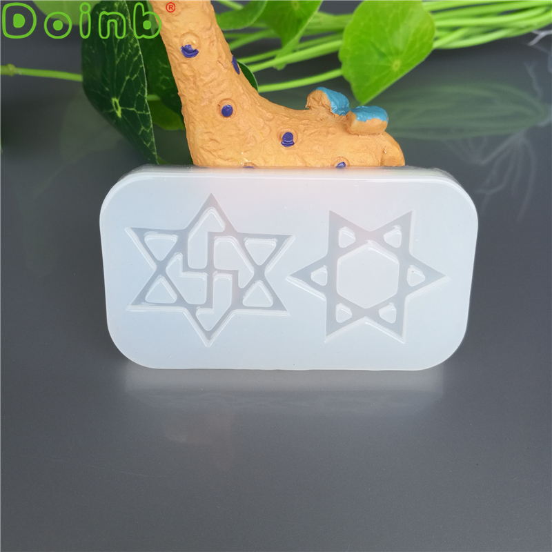 Planet Clover hexagrama molde de silicona utensilios para decoración de tortas con fondant DIY adornos de mano Moldes de resina epoxi para joyería: 3552