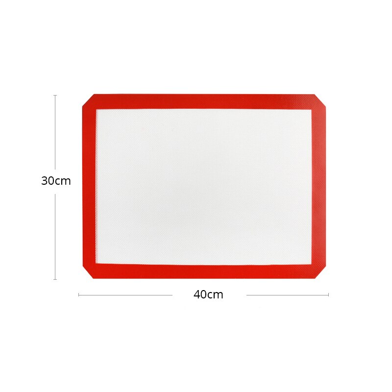 Non-Stick Silicone Baking Mats Cookie Pad Rolling Dough Mat High Temperature Resistant Glass Fiber Batters Flour Fondant: 40x30cm
