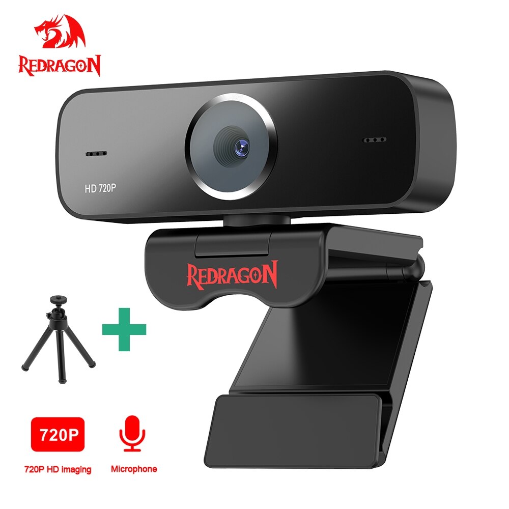 REDRAGON GW600 Fobos USB HD Webcam Microfono integrato Smart 1280 X 720P 30fps Web Cam Camera per computer portatili desktop Gioco per PC