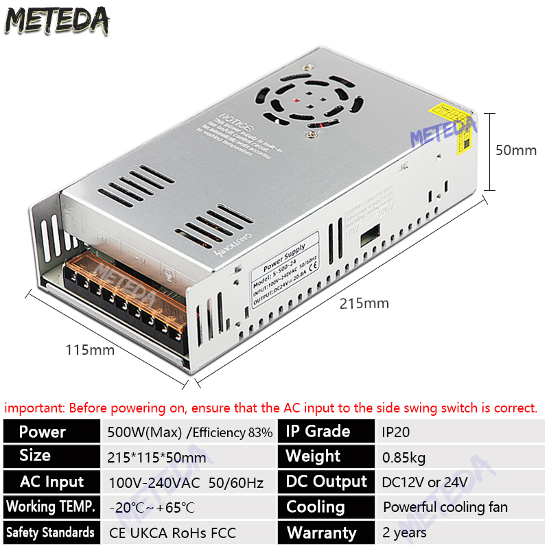 DC 12 V 24V zasilacz impulsowy 2A 3A 4A 5A 8A 10A 15A 20A 25A 30A 40A moc transformatora zasilacz 12 V V 220V robić 12 V AC-DC: Żółty / 12 v