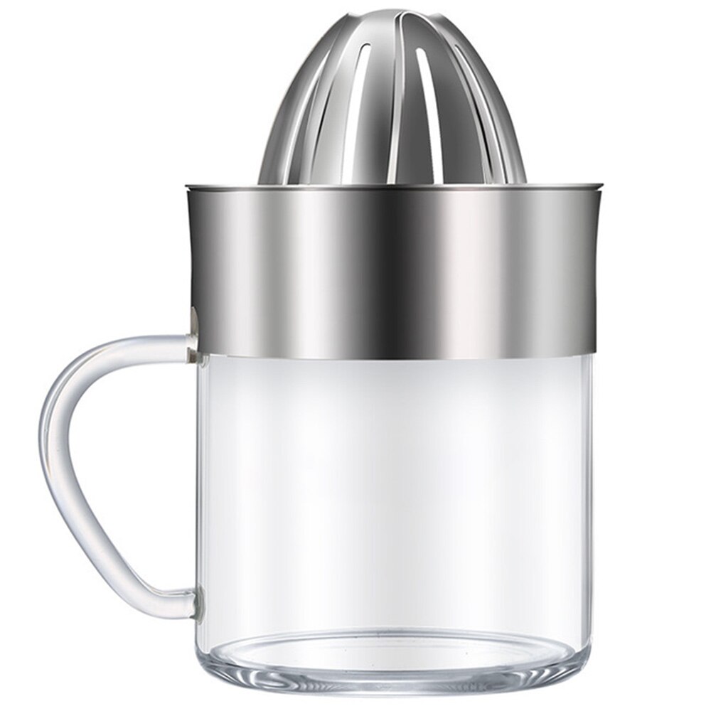 Oranje Handleiding Sapcentrifuge-Mini Eenvoudige Rvs Glas Citruspers Lime Lemon Handpers