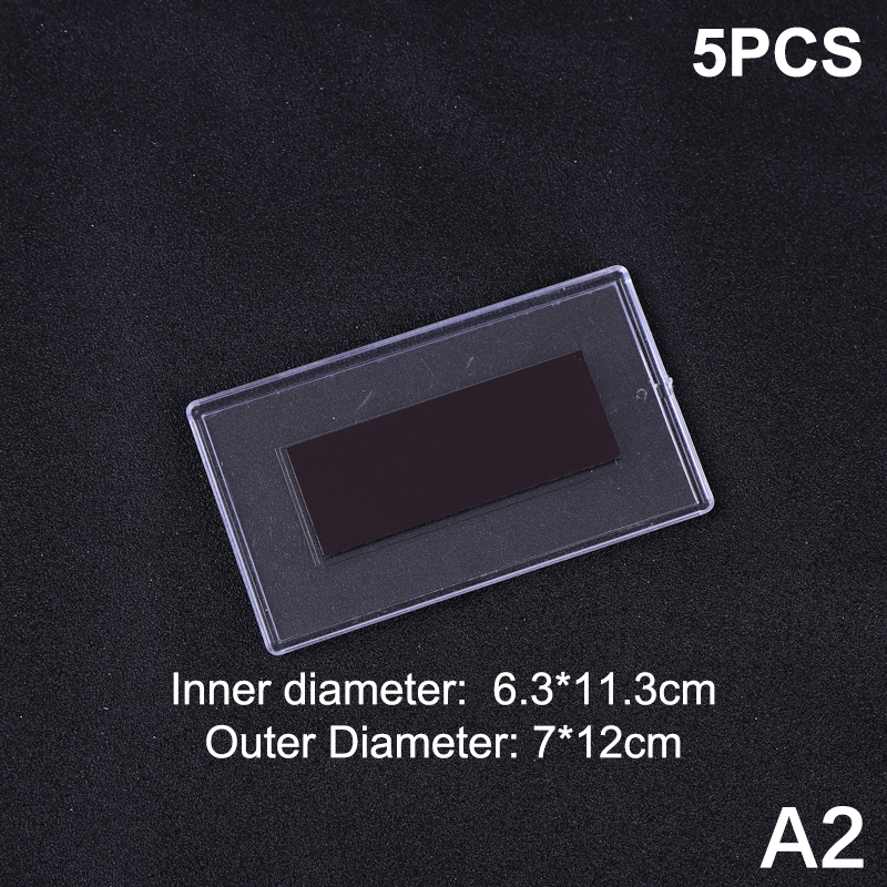 Marco de fotos magnético acrílico DIY, marco de exhibición de fotos magnético transparente para nevera, decoración organizadora de imágenes familiares, 5 uds.: YELLOW