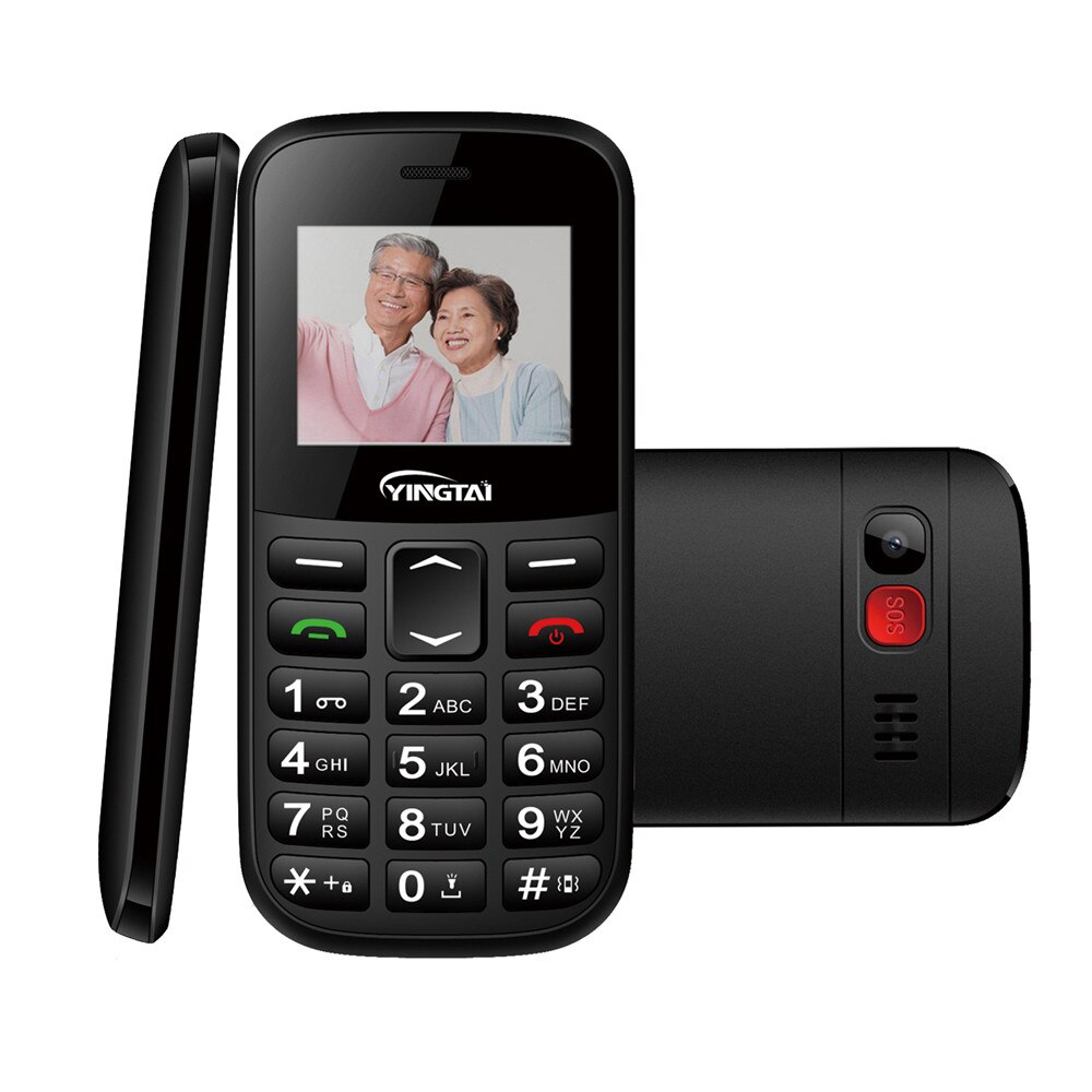 Dual sim-kaarten bar telefoon yingtai  t36 groot toetsenbord groot lettertype sos mobiele telefoon geschikt voor ouderen ondersteuning trillingsvrij bureaublad