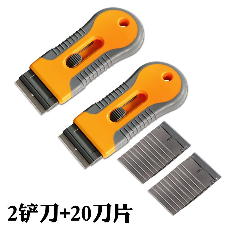 PRO Window Tint Tool Ceramic Glass Oven Cleaner Plastic Scraper Razor Blade Holder Removal Sticker Automotive Film Cleaning Tool