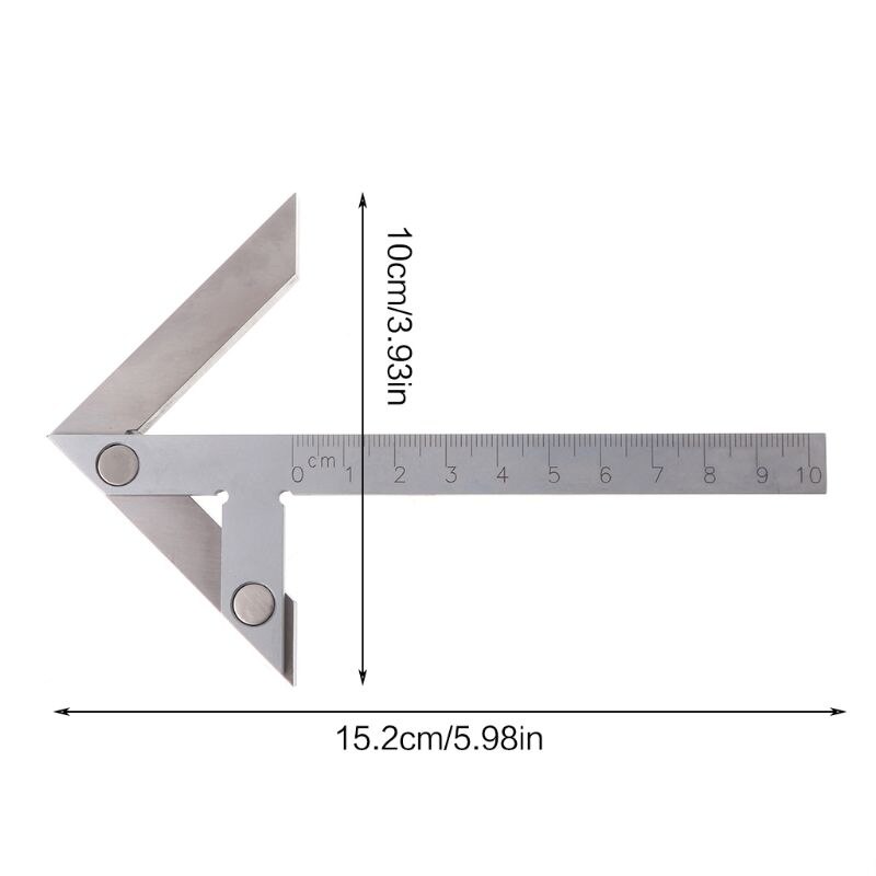 Centering Square 100*70mm Gaging Center Gauge Round Bar Marking Center Finder #0615