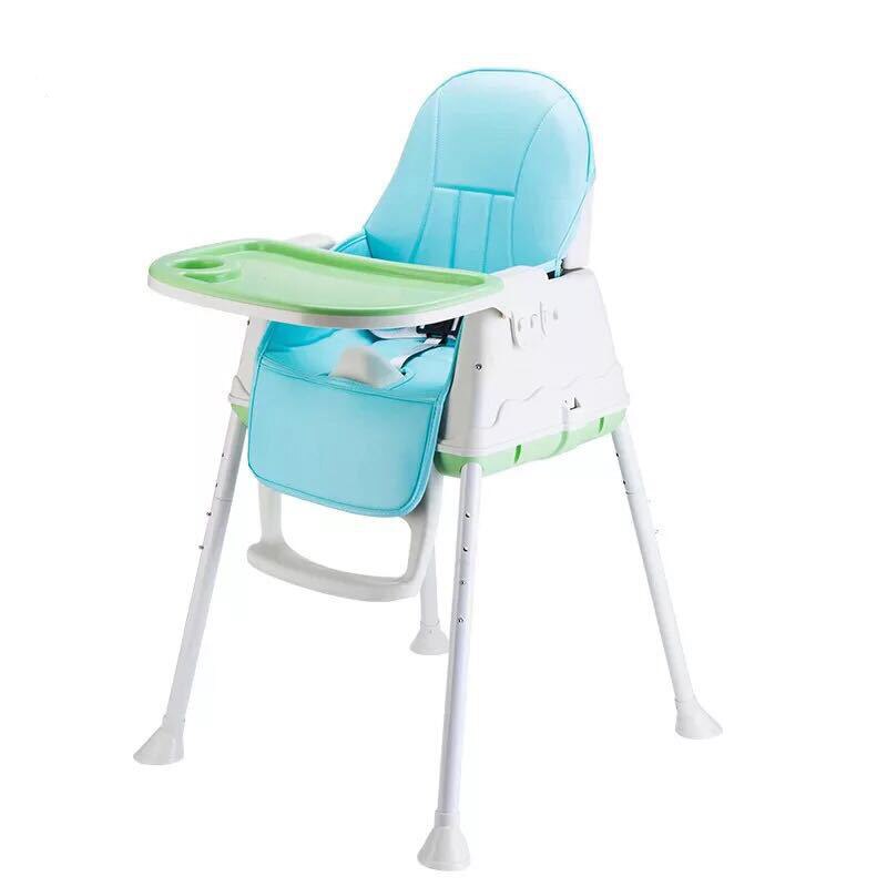 Babyvoeding Hoge Stoel Voor Kinderen Voeden Stoelen Draagbare Verstelbare Baby Eten Eetkamerstoel Plastic Veiligheid Baby Tafel Stoelen: Geel