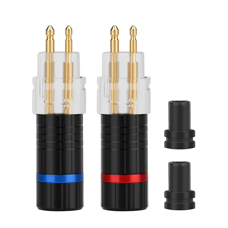 Audio Connector Adapter DIY Headphone Upgrade Plug gold P Plated Hifi Cable For HD600 HD650 HD580 HD25 Welded Earphone Jack AUX: Transparent Black 1