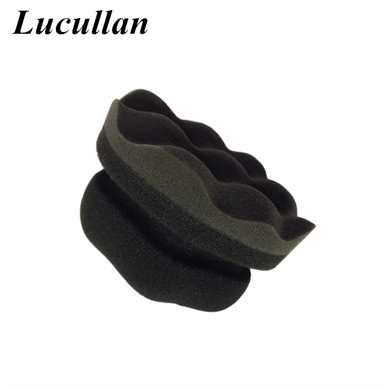 Lucullan-Herramientas de vendaje de neumáticos, aplicador de agarre hexagonal, esponja de encerado de neumáticos de mano, facilita los Detalles