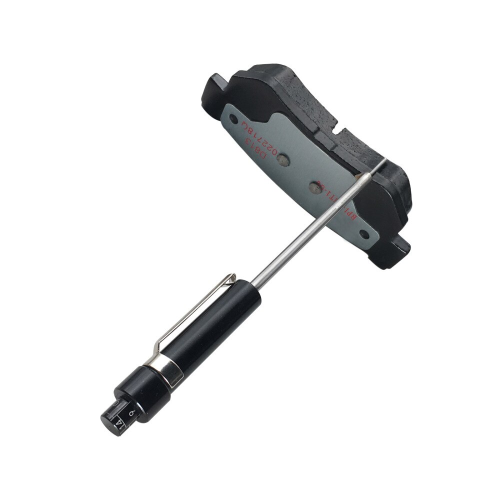 Plaquette de mesure de l&#39;épaisseur des pneus de voiture, Slim adapté noir pour pneu de voiture multifonctionnel 13.5cm stylo de détection ABS
