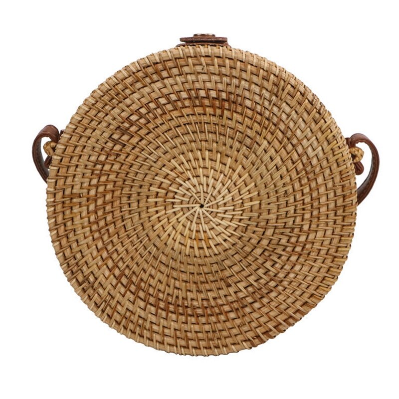 Auau-vrouw rotan gebreide tas stro tas schoudertas