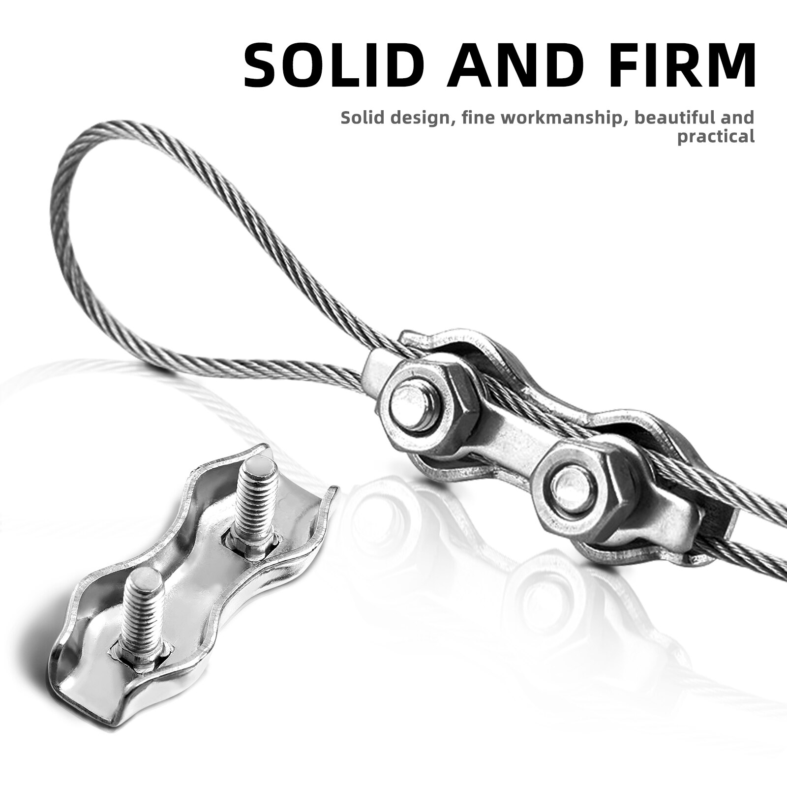 Lot De 10 Rondelles M3 En Acier Inox - Pour Serrage De Câble, Fil, Corde (Clips De Calage)