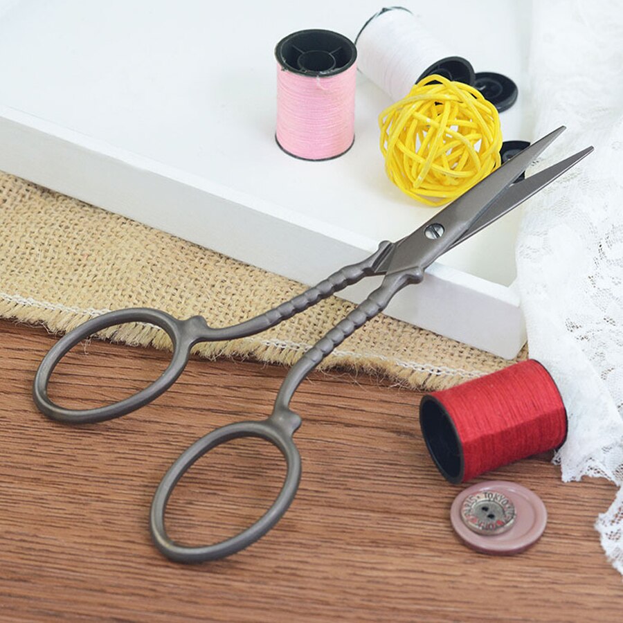 Ciseaux de broderie Zakka Vintage | Point de croix en Bronze et titane, artisanat outils ménagers 1 pièces
