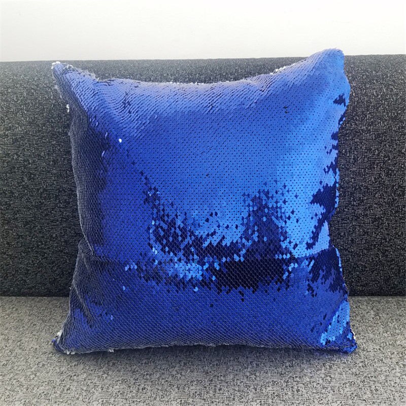 style sublimation blank Magical sequins item product heart transfer printing diy custom consumables 40*40cm 10pcs/lot: Royal Blue