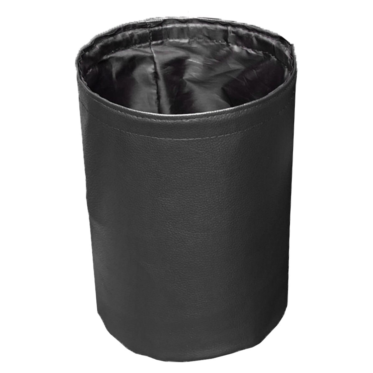 Car Storage Basket Interior Rubbish Container For Waste Organizer Holder Waterproof Garbage Can Trash Bin Folding Storage Bag: black