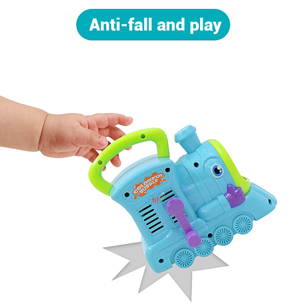 Ręcznie sterowane zabawki robić wydmuchiwania wody bańka pociąg mydło zestaw robić baniek mydlanych kreatywne zabawki na zewnątrz dla dzieci Dropshipping