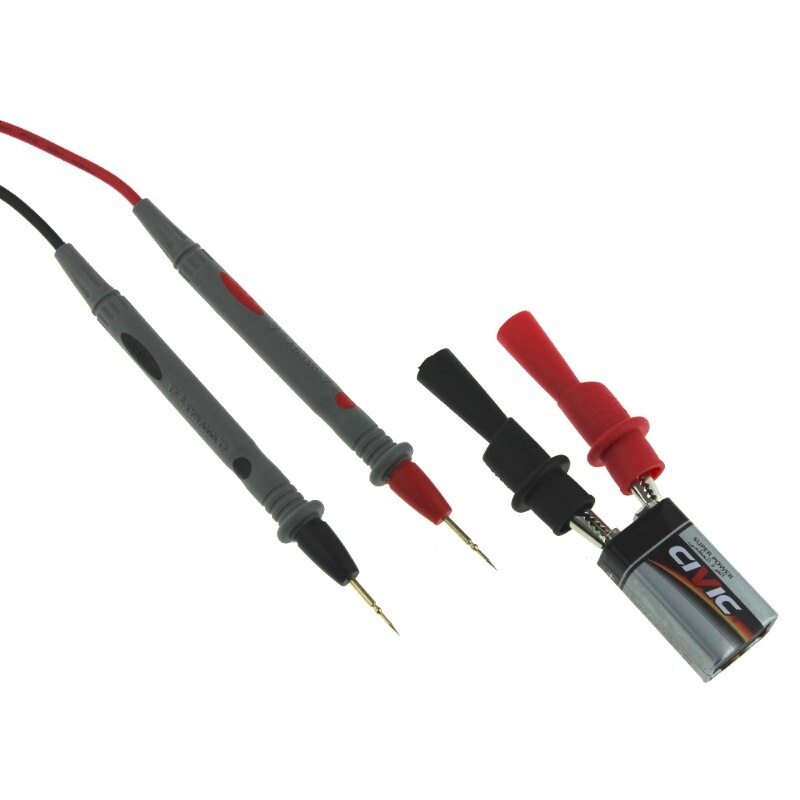 Alligator Clips Clamp Cable Digital Multimeter Test + 1000V 20A Test Lead