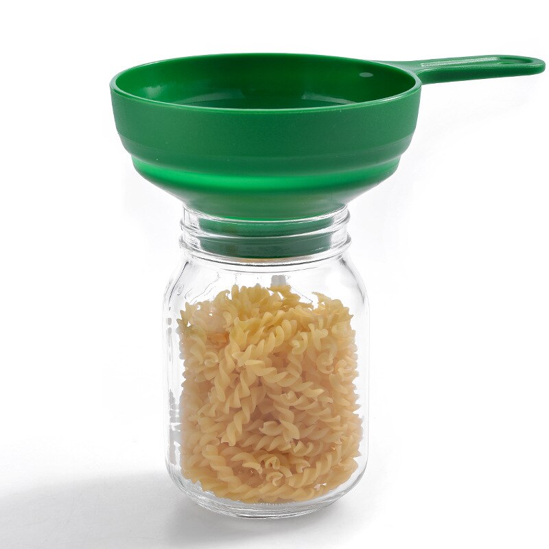 1pcs Food Grade Funnel Folding Telescopic Funnel Kitchen Oil Funnel Jam Funnel Filling Wide Mouth Funnels Kitchen Accessories
