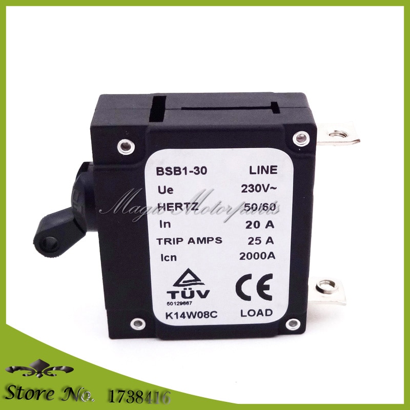 Disyuntor generador chino, 230V, 20A, 25A, viaje, amperios, 2000A, BSB1-30, Hertz50/60