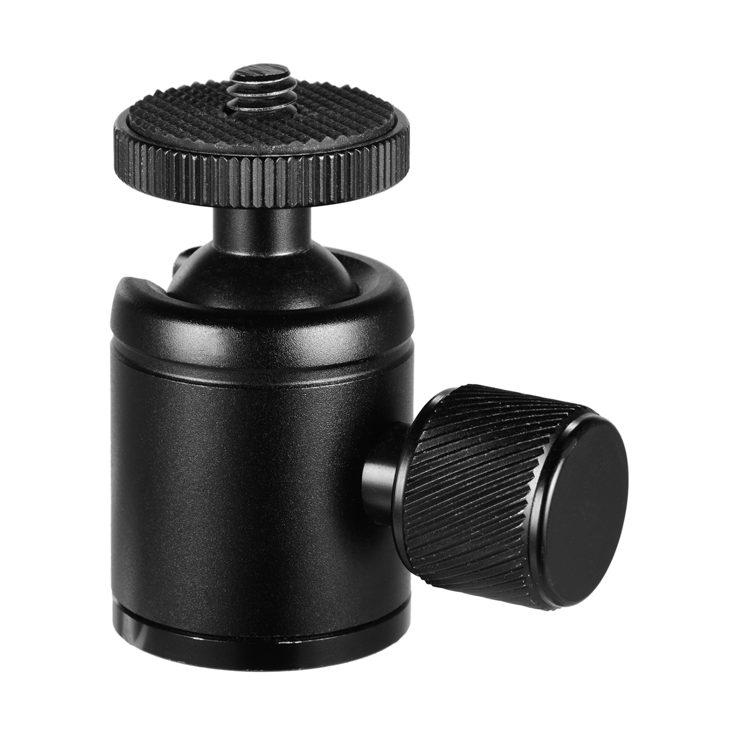 Mini Metal Tripod Ball Head Adapter Aluminum Alloy with 1/4 Inch Screw and 3/8 Inch Screw Hole for Phone Camera LED Light Tripod