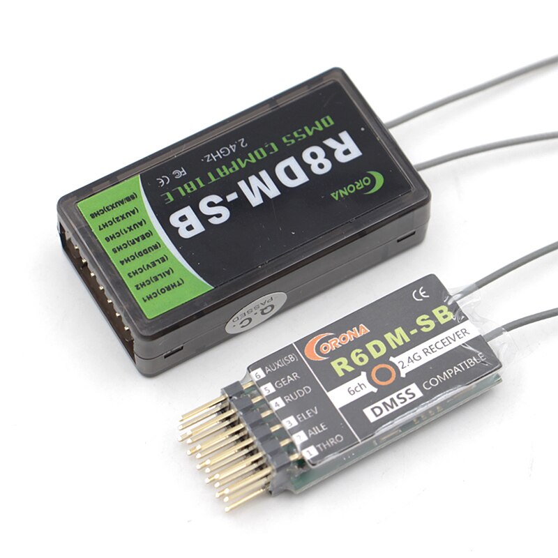 Corona – récepteur R6DM-SB 6CH R8DM-SB 8CH 2.4GHz DMSS Compatible avec S.Bus pour JR DMSS XG6 XG7 XG11 RC avion émetteur DIY