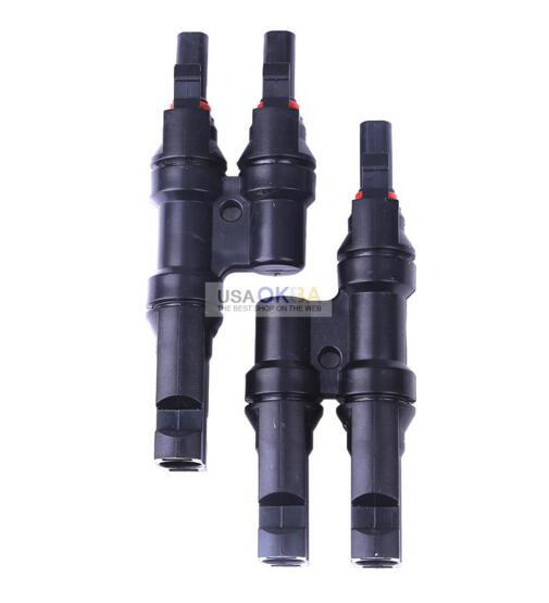 MC4 T Branch Cable Splitter Coupler Combiner MFF FMM Solar Panel Connector IP67