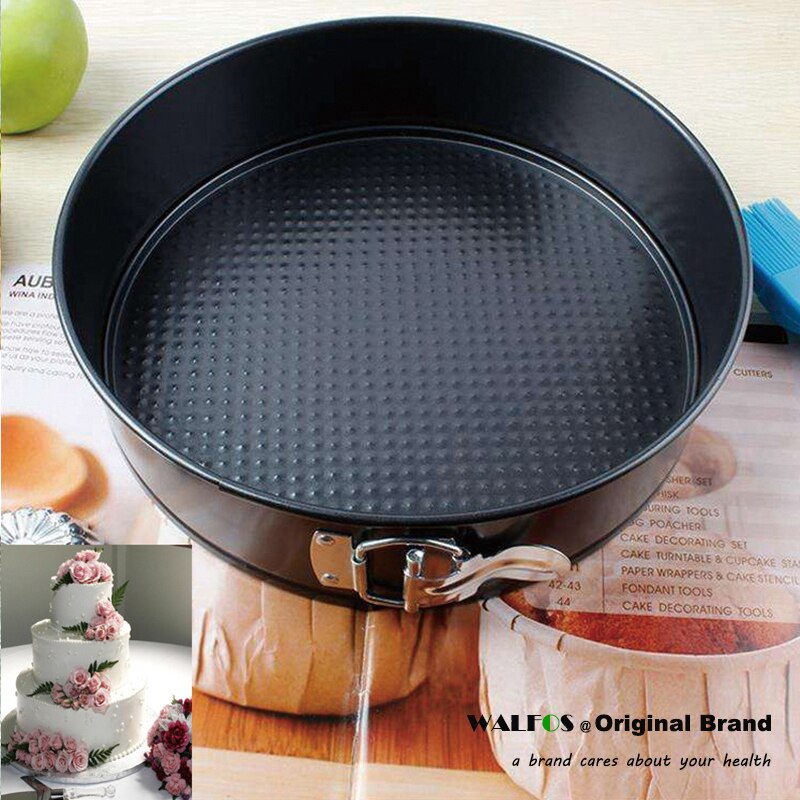 WALFOS Non-stick Cheesecake Pan Springform Pan with Removable Bottom/Leakproof Cake Pan Kitchen Accessories
