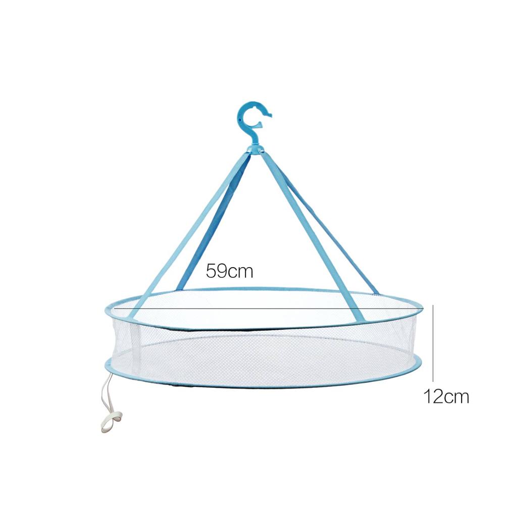 OTHERHOUSE podwójna warstwa suszenia netto bielizna siatka stojak robić suszenia poduszki zabawki netto wieszak wieszak na ubrania duży rozmiar wiatroszczelna: niebieski A