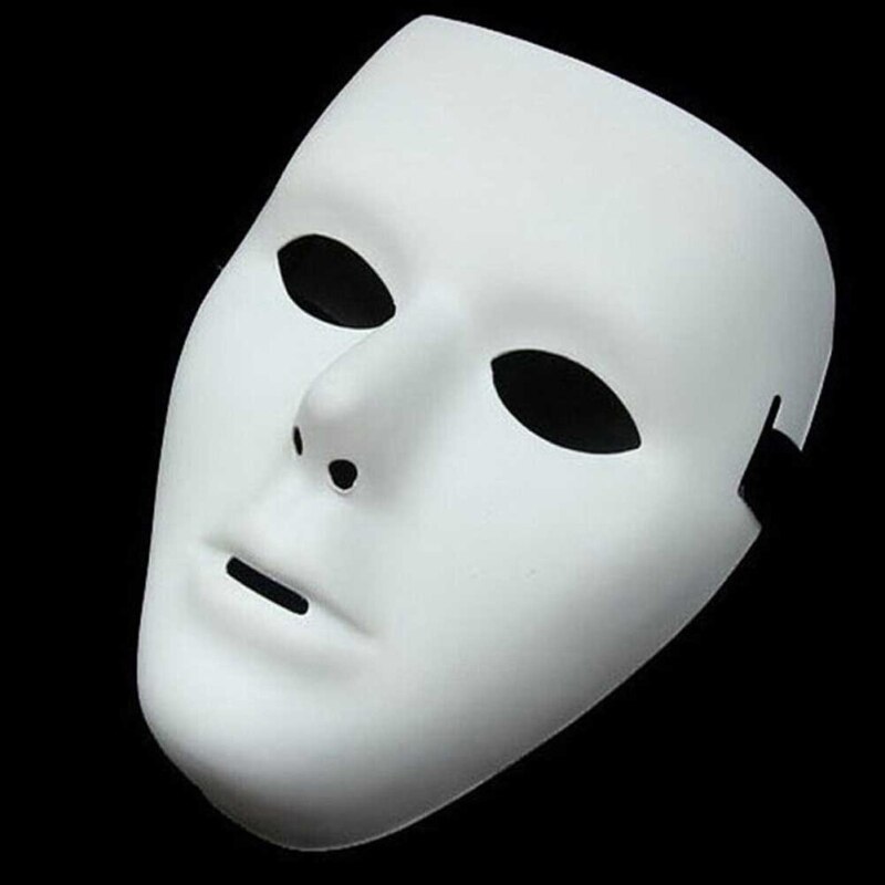 Diy Wit Masker Pulp Leeg Hand Geschilderd Masker Persoonlijkheid Masker Gratis Creatieve D9R8