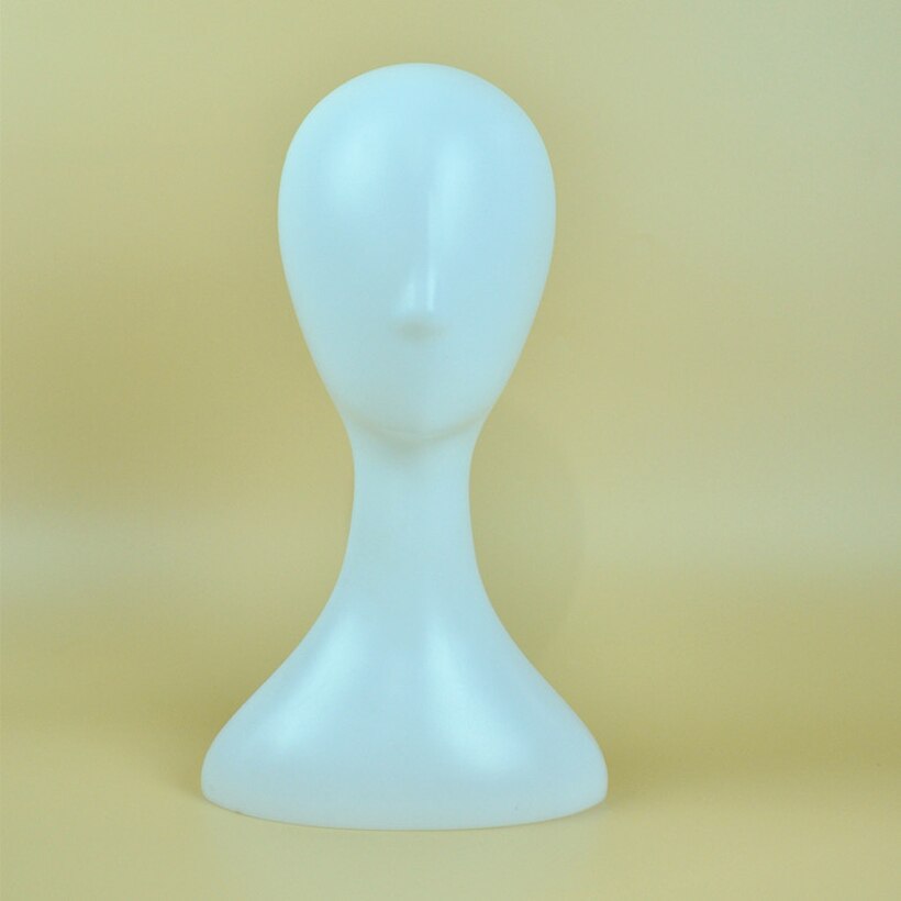 1pc vrouwelijke mannequins, mannequin, abstract hoofd, hoeden, pruik, mal, showstandaard, wit model
