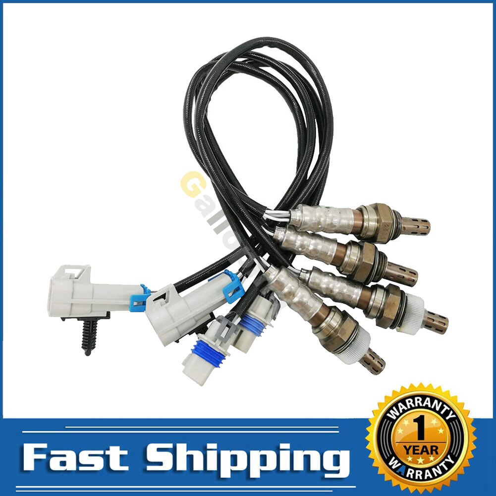 4Pcs Upstream &amp; Downstream O2 Oxygen Sensor for Chevrolet Silverado Suburban GMC Sierra Yukon XL 1500 2500 234-4256 234-4668
