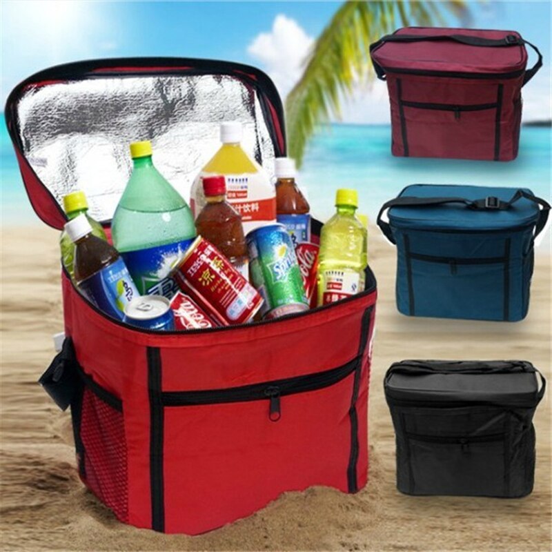 Oxford Cloth High Capacity Shoulder Thermal Bag Picnic Table Food Cooler Box Handbags Household Goods Kitchen Tools Accessories