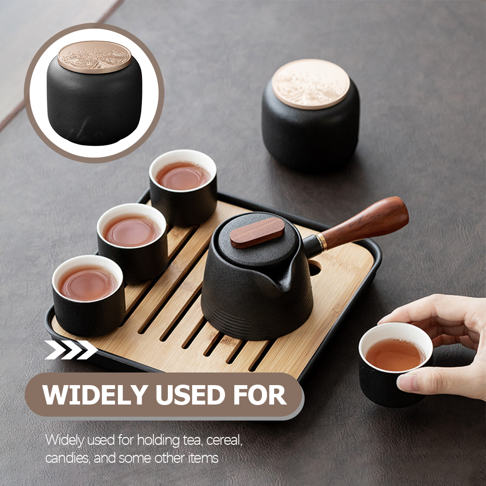 Loose Tea Tin Loose Leaf Tea Canister Tea Storage Container Airtight Tea Canister