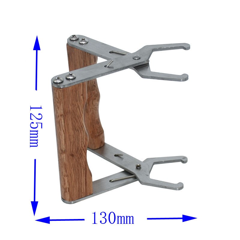 Beekeeping Equipment Wooden Handle BeeHive Frame Holder with Lifter Grip Bee Frame Holder Lifter Capture Grip Tool: Default Title