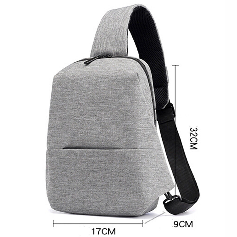 Eenvoudige heren borsttas oxford doek casual effen kleur riem messenger bag draagbare reistas schoudertas