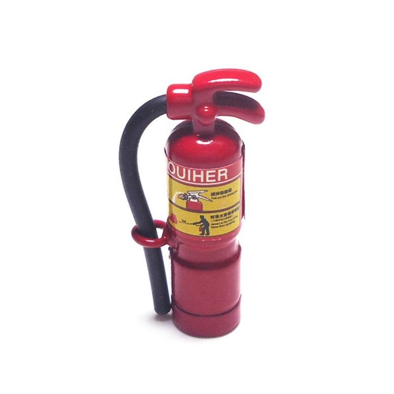 1:12 Scale Dollhouse Miniature Simulated Fire Extinguisher Model Decoration Toy G99C