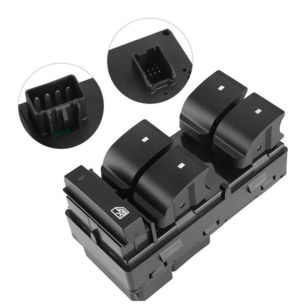 Window Regulator Master Power Window Switch for Chevrolet Silverado GMC Sierra Driver Side 4 Door Power Window Kits Universal