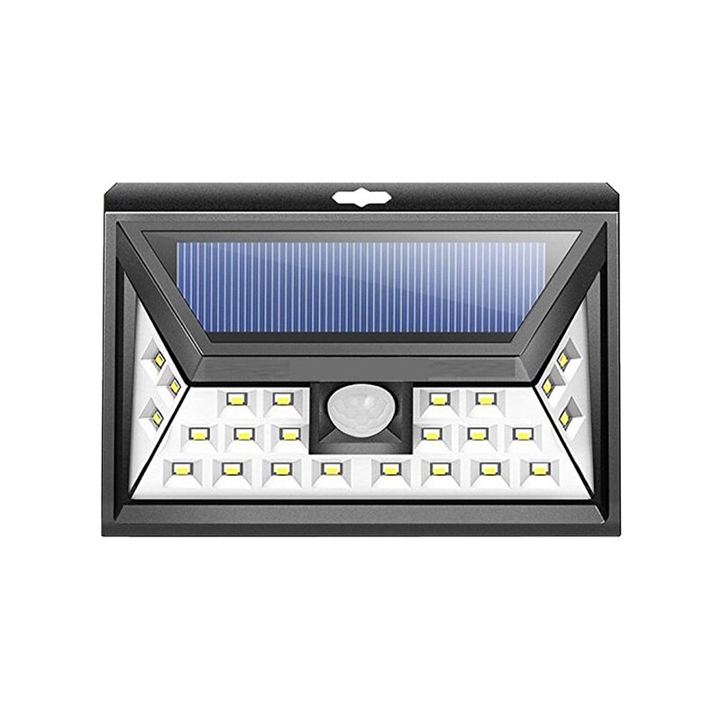 Solar Tuin Licht LED Solar Lamp Motion Sensor Waterdichte Outdoor Verlichting Decoratie Straatverlichting Beveiliging Draadloze Wandlamp: 24LED 3 MODE