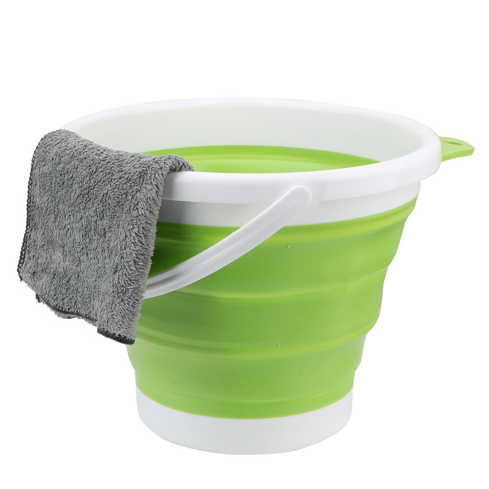 Portable Folding Bucket Car Wash Outdoor Fishing Save Space Round Bathroom Kitchen Camping Bucket Collapsible Storage Bucket