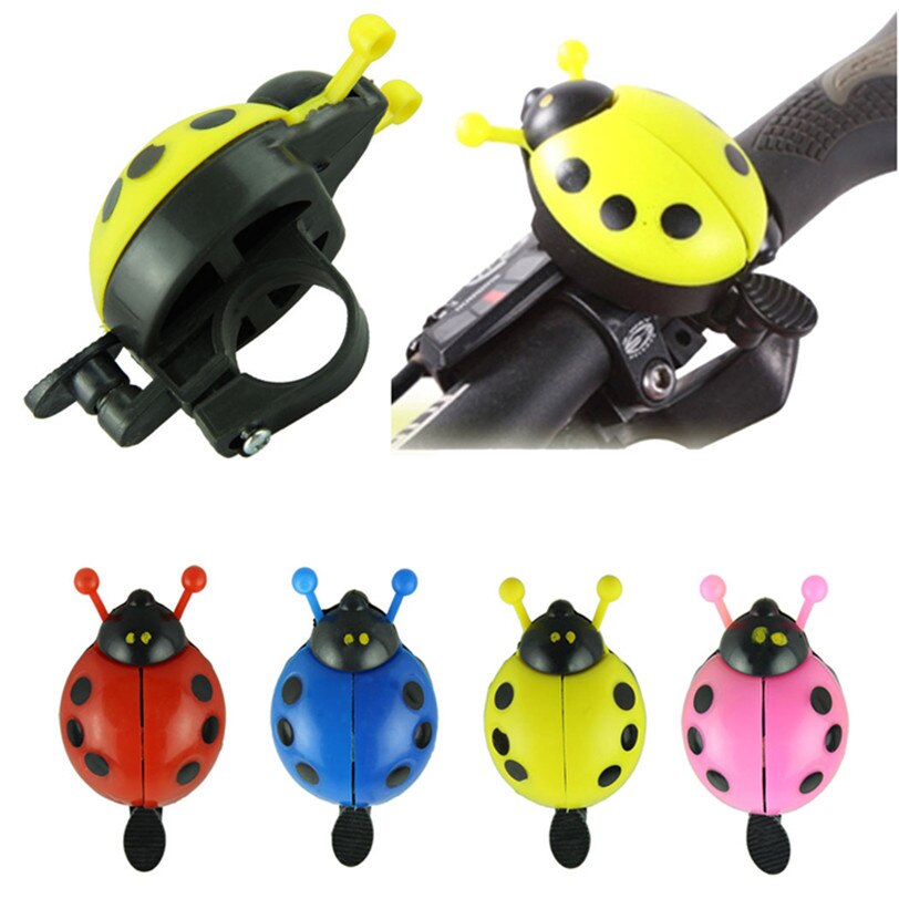 Grappige fietsbel fietsbel lieveheersbeestje fietsbel outdoor fun & sport fietsbel kampeeraccessoires: Lichtgeel