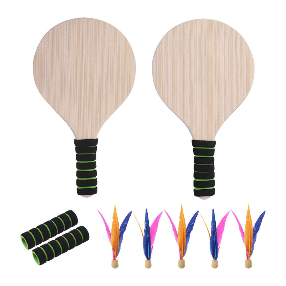 Beach Paddle Game Set Beach Paddle Badminton Racket Indoor And Outdoor Badminton Game Battledore For Children Teenagers (Ra: Default Title